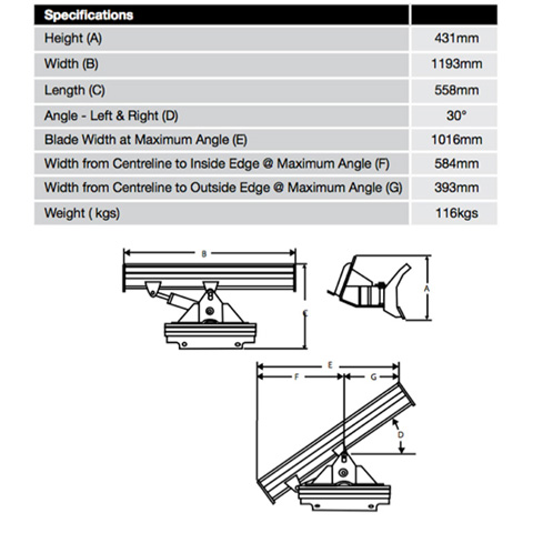 MINI LOADER - ANGLE BLADE - code:200865_02