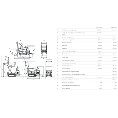 DUMPER - TRACKED PEDESTRIAN HIGH TIP - code:202040_05