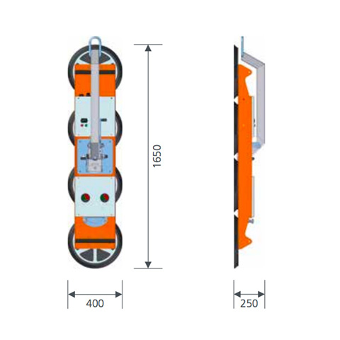 GLASS LIFTER - 12V 320KG IN LINE - code:303010_01