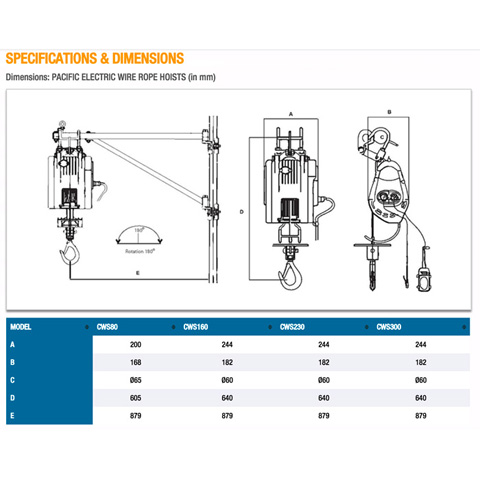 SCAFFOLD HOIST - 300KG  - code:305810_01